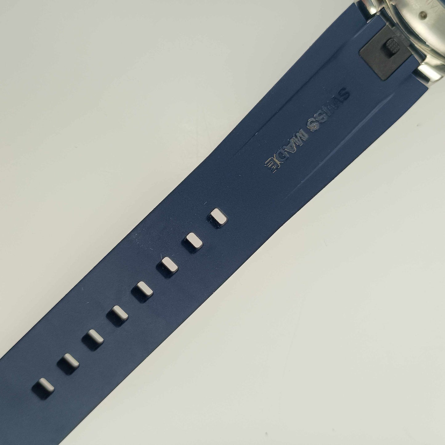 美品 LOUIS VUITTON ルイヴィトン 腕時計 タンブールダミエコバルトVクロノグラフ QA163 ブルー文字盤 SS ラバー メンズ