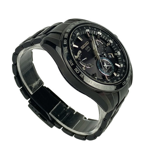 美品 SEIKO セイコー 腕時計 アストロンGPS 8X53-0AB0/SBXB049 ブラック文字盤 TI TI メンズ