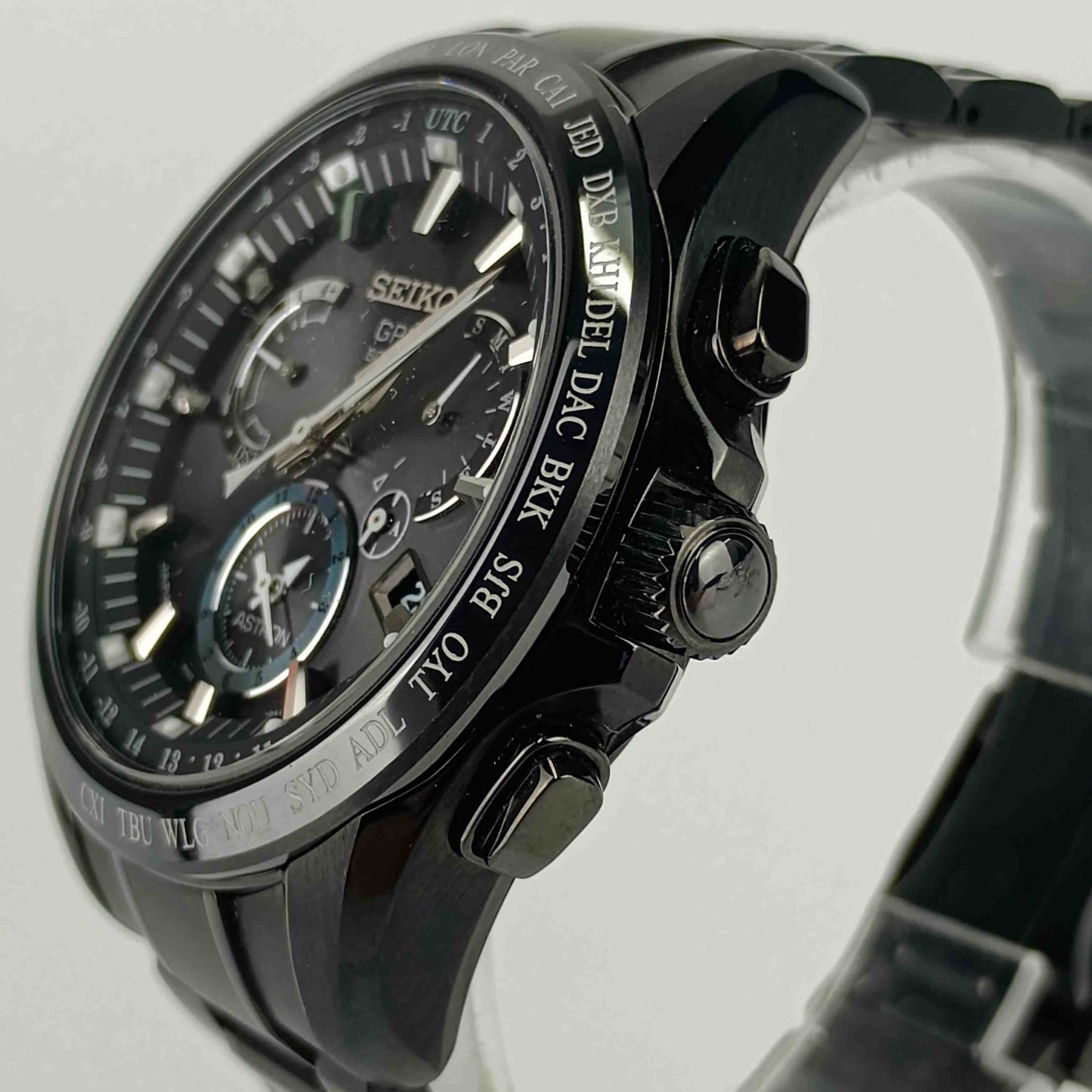 美品 SEIKO セイコー 腕時計 アストロンGPS 8X53-0AB0/SBXB049 ブラック文字盤 TI TI メンズ