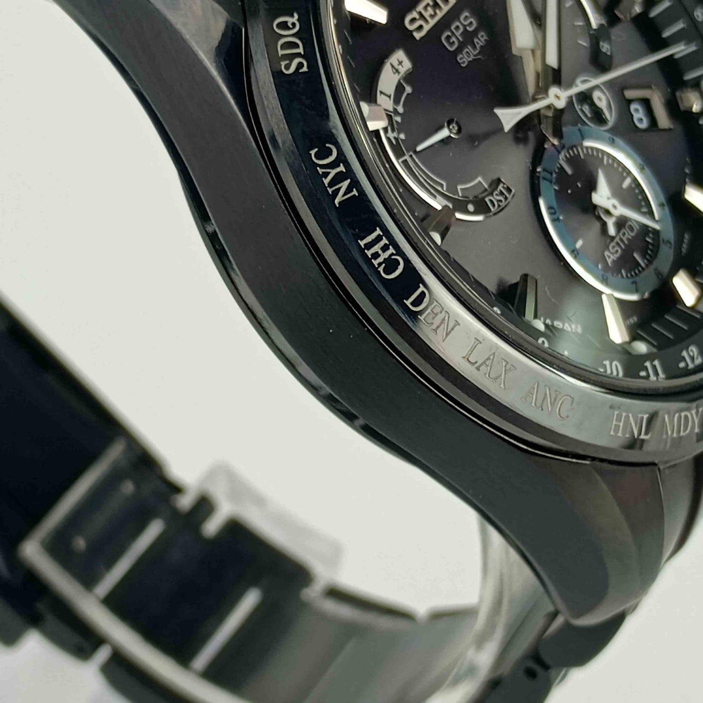 美品 SEIKO セイコー 腕時計 アストロンGPS 8X53-0AB0/SBXB049 ブラック文字盤 TI TI メンズ