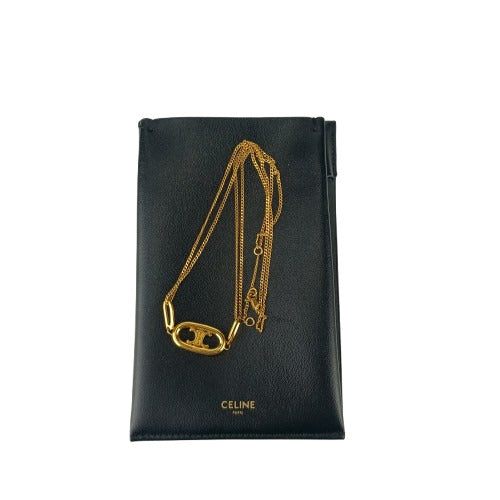 CELINE セリーヌ ネックレス トリオンフ 46S896BRA.350R ゴールド メタル レディース