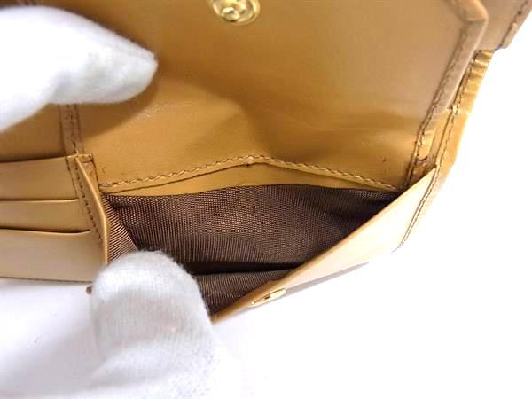 CELINE セリーヌ 二つ折り財布 マカダム 長財布 ブラウン系 PVC レザー レディース ヴィンテージ 美品