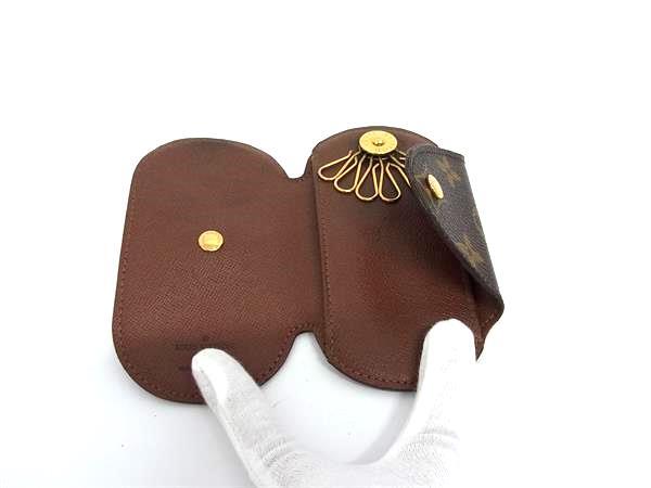 LOUIS VUITTON ルイヴィトン キーケース モノグラム ミュルティクレ ロンGM M60116 ブラウン系 PVC レザー ユニセックス 6連 ゴールド金具