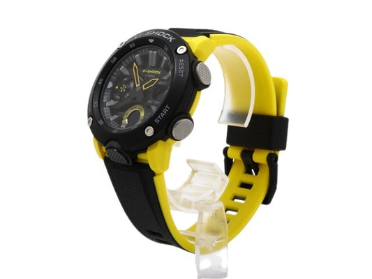 CASIO カシオ 腕時計 GSHOCK GA 2000 1A9JF ブラック イエロー カーボン 樹脂 メンズ アナデジ クオーツ 超美品