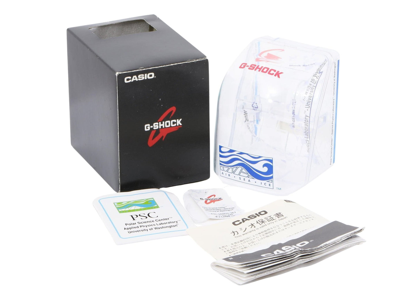 CASIO カシオ 時計 GSHOCK AW500NS2ET クリア 樹脂 メンズ アナデジ 美品