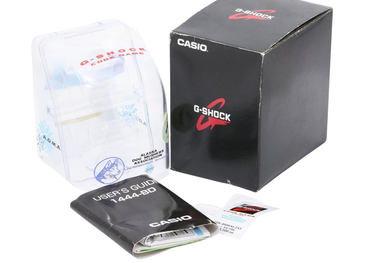 CASIO カシオ 時計 GSHOCK コードネーム DW8800AJ2AT ホワイト ブルー 樹脂 ナイロン メンズ A.D.M.A. アラスカ犬橇協会 デジタル 新品未使用展示品