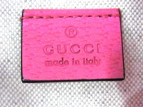 GUCCI グッチ トートバッグ ロゴプリント ミディアムトート 575140 ピンク PVC レディース 美品