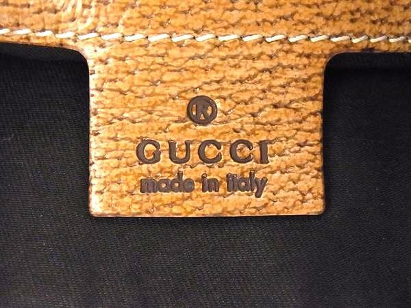 GUCCI グッチ ショルダーバッグ GGキャンバス 124357 ブラウン キャンバス×レザー レディース