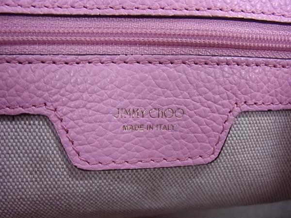 JIMMY CHOO ジミーチュウ トートバッグ ソフィアS - ピンク レザー レディース スタースタッズ シルバー金具 ゴールド金具 美品