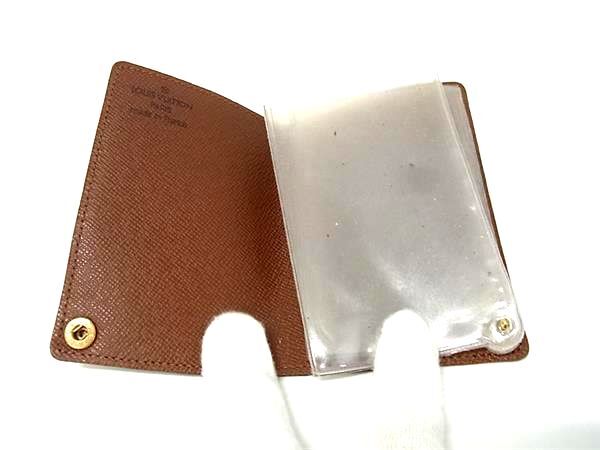 美品 LOUIS VUITTON ルイ ヴィトン カードケース モノグラム ポルトカルト・クレディ・プレッシオン M60937 ブラウン PVC レザー ユニセックス ゴールド金具