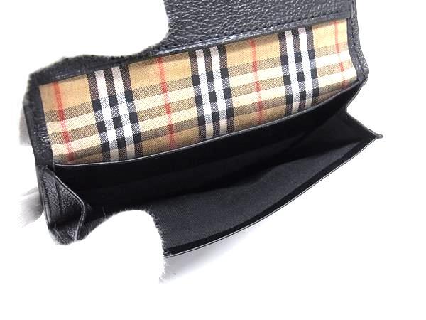 BURBERRY バーバリー カードケース 名刺入れ - ブラック レザー ユニセックス