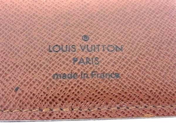 LOUIS VUITTON ルイヴィトン カードケース モノグラム オーガナイザー ドゥ ポッシュ M61732 ブラウン系 PVC レザー ユニセックス 美品