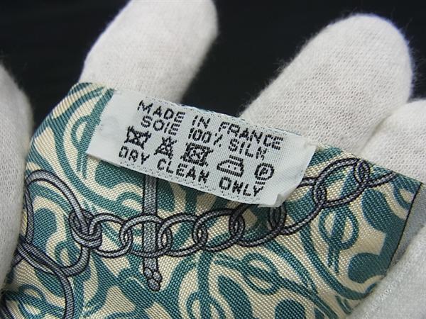 HERMES エルメス スカーフ ツイリー MORS ET GOURMETTES REMIX - イエロー系×マルチカラー シルク100% レディース リボンスカーフ 美品