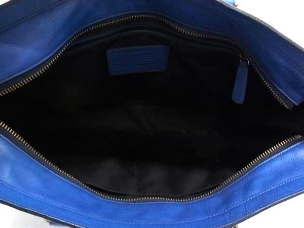 COACH コーチ トートバッグ 70600 ブルー レザー ユニセックス 2WAY