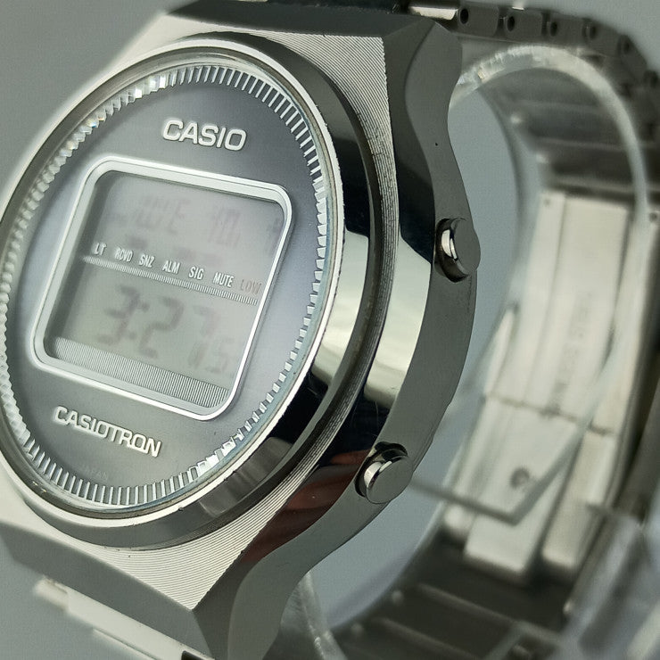 CASIO カシオ 腕時計 カシオトロン復刻限定モデル CASIOTRON TRN 50 2AJR シルバー SS メンズ デジタル 電波ソーラー