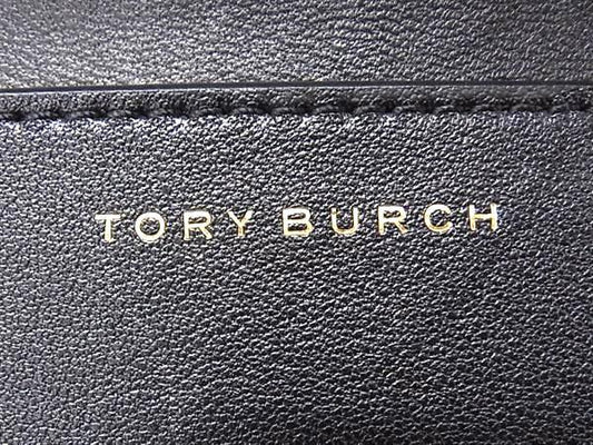 TORY BURCH トリーバーチ 財布 ブラック レザー レディース 星 タッセル チェーン ショルダーウォレット 長財布 美品