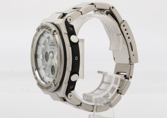 CASIO カシオ 時計 GSHOCK GSTEEL GSTW100 Series GSTW110D7AJF シルバー 樹脂/ステンレススチール メンズ アナデジ