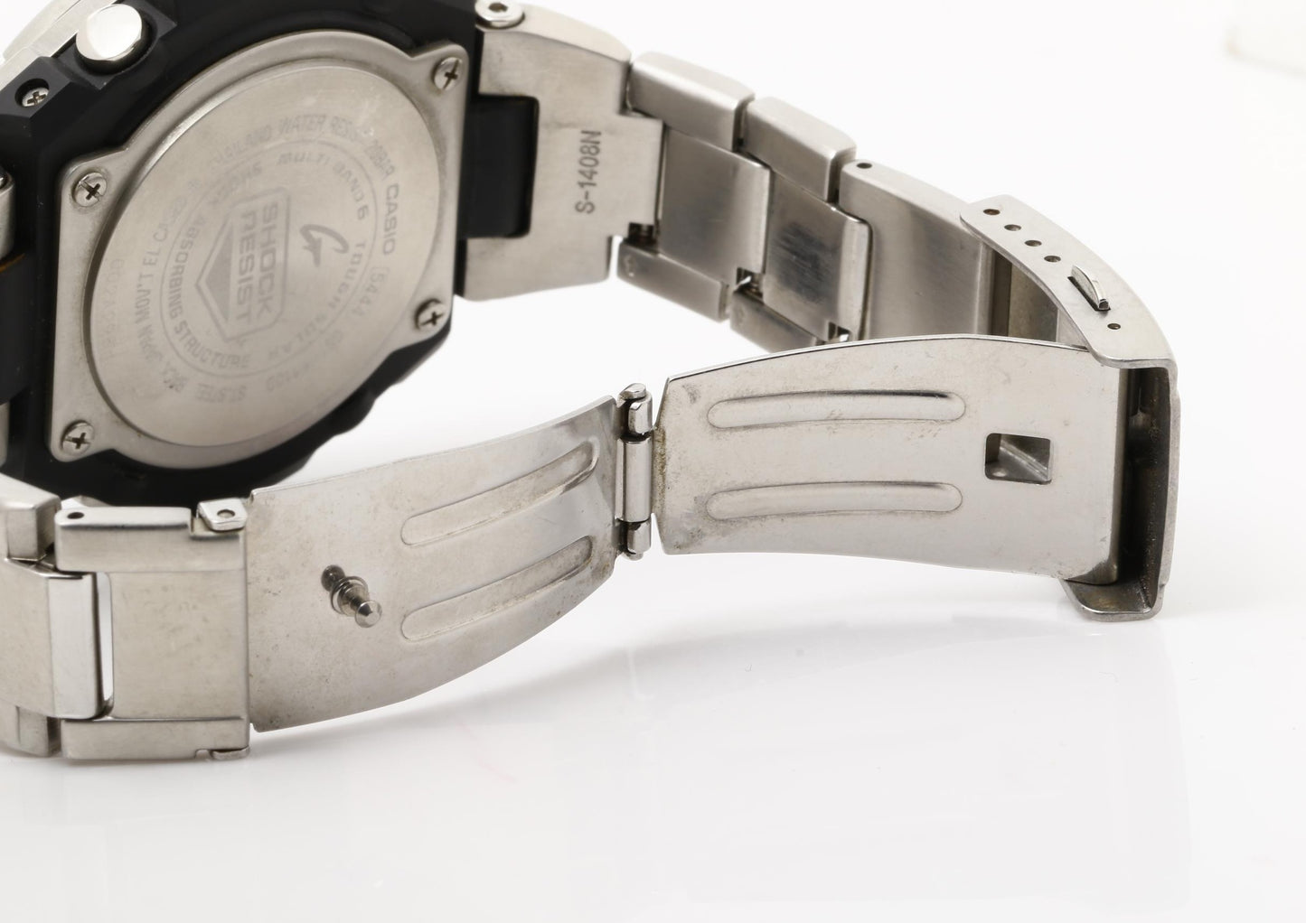 CASIO カシオ 時計 GSHOCK GSTEEL GSTW100 Series GSTW110D7AJF シルバー 樹脂/ステンレススチール メンズ アナデジ