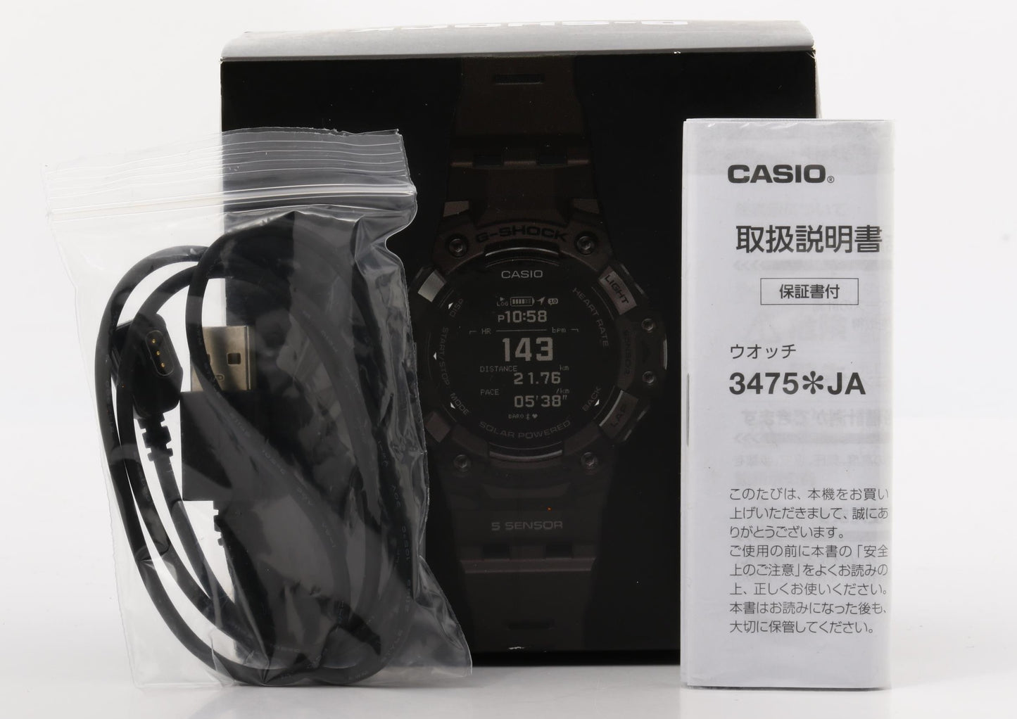 CASIO カシオ 時計 GSHOCK GSQUAD GBDH1000 SERIES GBDH10001JR ブラック 樹脂/ステンレススチール メンズ デジタル 新古未使用展示品