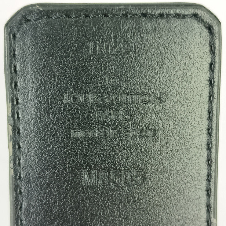 LOUIS VUITTON ルイヴィトン ベルト ベルト LV オプティック M8505V ブラック モノグラム エクリプス メンズ 美品