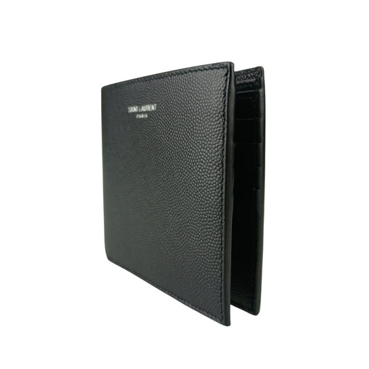 SAINT LAURENT サンローラン 財布/コインケース 二つ折り財布 396307 ブラック レザー メンズ 超美品