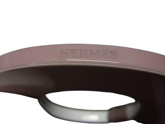 HERMES エルメス ネックレス イスム ピグマン ピンク系 ライトブルー ラッカー レディース 美品