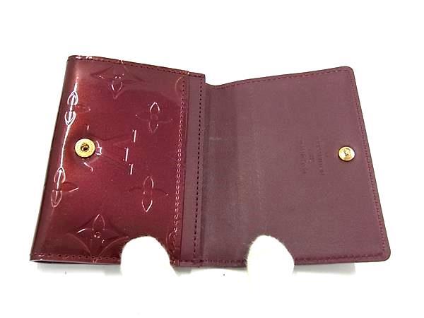 美品 LOUIS VUITTON ルイ ヴィトン カードケース アンヴェロップ・カルト ドゥ ヴィジット M91540 ルージュフォーヴィスト ゴールド金具 モノグラムヴェルニ レディース 名刺入れ