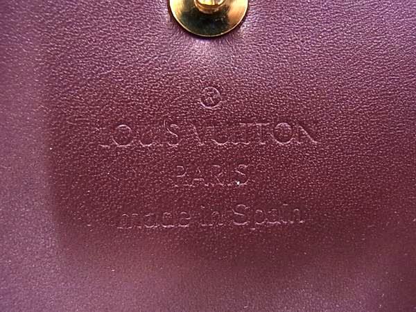 美品 LOUIS VUITTON ルイ ヴィトン カードケース アンヴェロップ・カルト ドゥ ヴィジット M91540 ルージュフォーヴィスト ゴールド金具 モノグラムヴェルニ レディース 名刺入れ