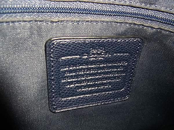 美品 COACH コーチ ハンドバッグ クリスティ キャリーオール F36637 ネイビー ゴールド金具 レザー レディース 2WAY ショルダーバッグ
