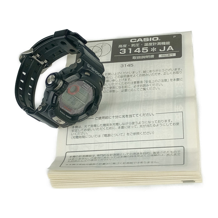 美品 CASIO カシオ 腕時計 G-SHOCK ライズマン GW-9200J デジタル文字盤 ラバー メンズ