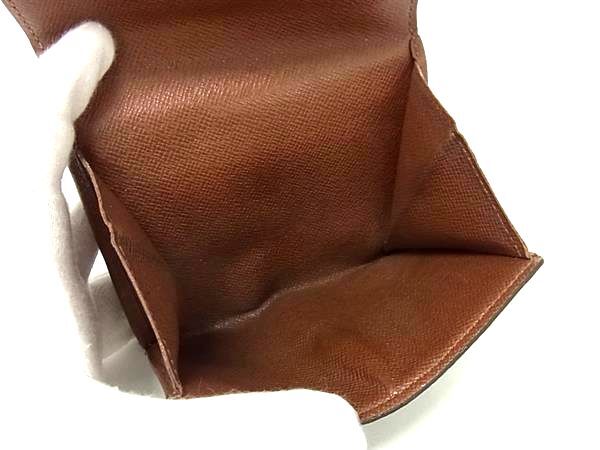 LOUIS VUITTON ルイヴィトン 三つ折り財布 モノグラム ポルトモネ ビエ カルトクレディ M61652 ブラウン系 PVC レザー ユニセックス