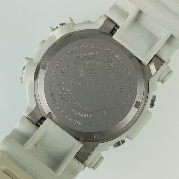 CASIO カシオ 腕時計 G-SHOCK MASTER OF G - SEA FROGMAN Gショック フロッグマン DW-8200LG-8JR ホワイト チタン 樹脂 メンズ クオーツ デジタル