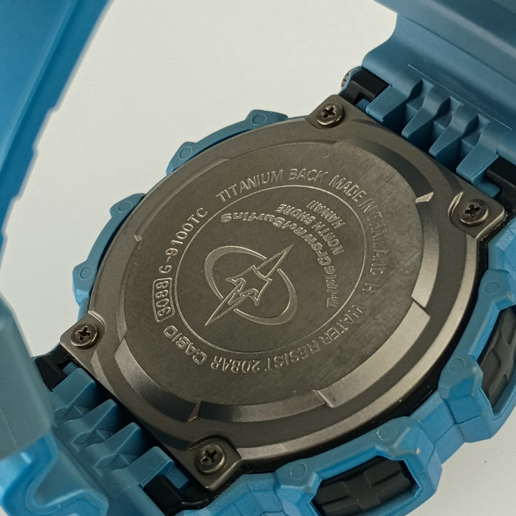 CASIO カシオ 腕時計 G-SHOCKMASTER OF G - SEA GULFMAN Gショック ガルフマン G-9100TC-2JF メタリックブルー チタン 樹脂 メンズ クオーツ デジタル