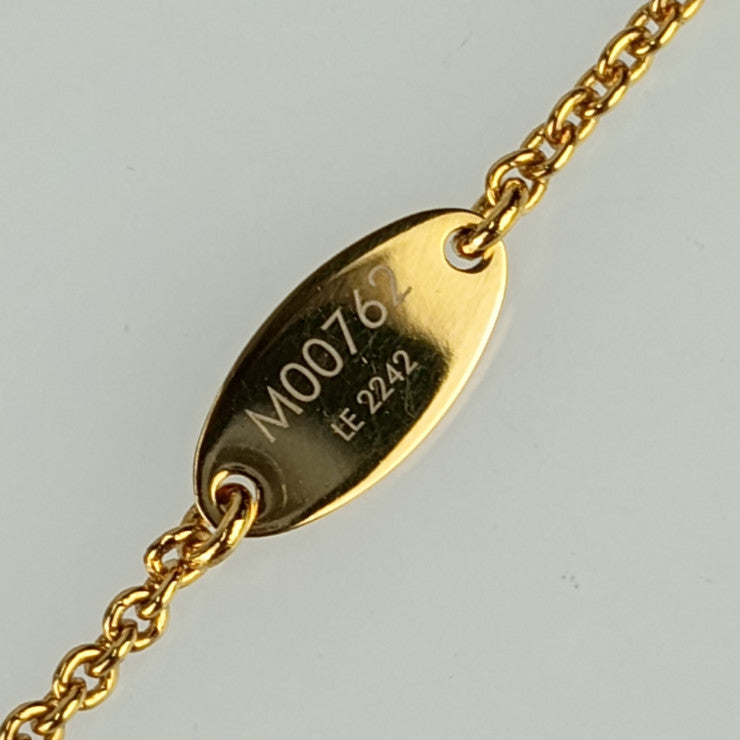 超美品 LOUIS VUITTON ルイ ヴィトン ネックレス LV エクリプス M00762 ゴールド メタル レディース アクセサリー