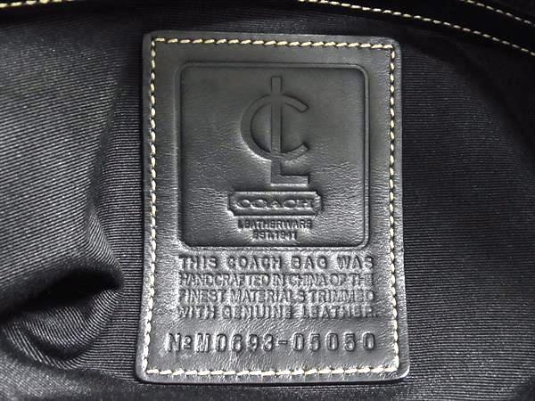 美品 COACH コーチ ボストンバッグ 5050 ブラック系 ナイロン×レザー ユニセックス 斜め掛け 2WAY