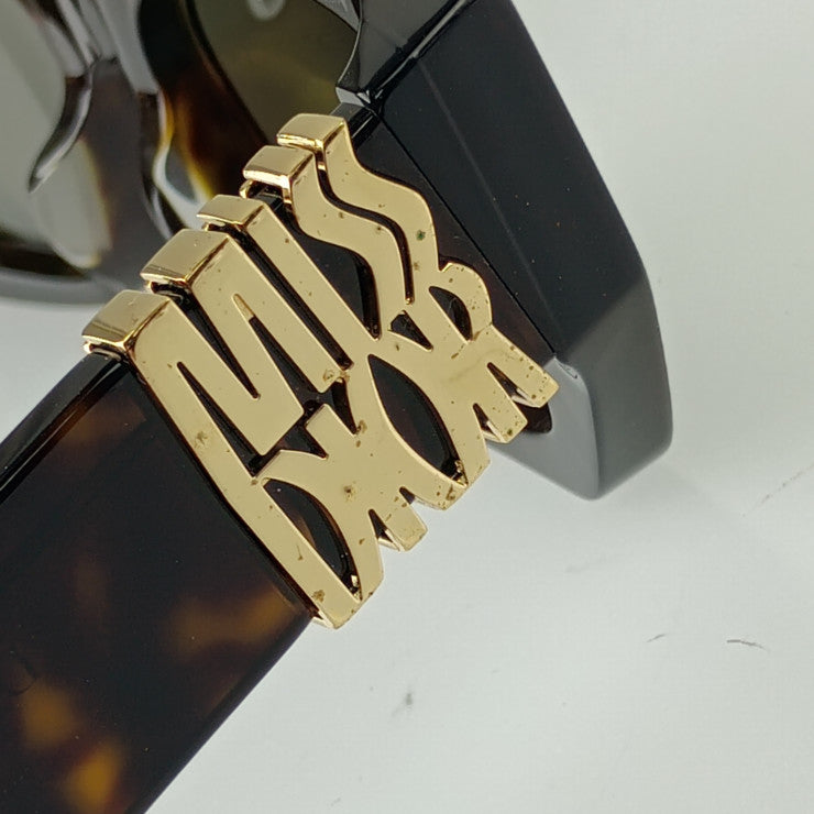 DIOR ディオール サングラス ミスディオール CD40182F ブラウン ゴールド プラスチック ユニセックス 美品