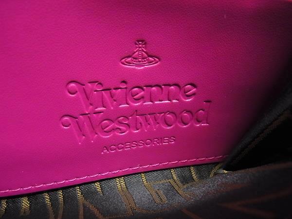 Vivienne Westwood ヴィヴィアンウエストウッド 財布 アングロマニア - フューシャ レザー レディース オーブ ラウンドファスナー 長財布 シルバー金具 新品未使用展示品
