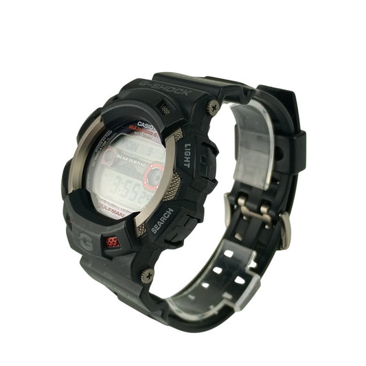 CASIO カシオ 時計 G-SHOCK MASTER OF G - SEA ガルフマン GW-9110-1JF ブラック文字盤 TI ラバー メンズ 美品