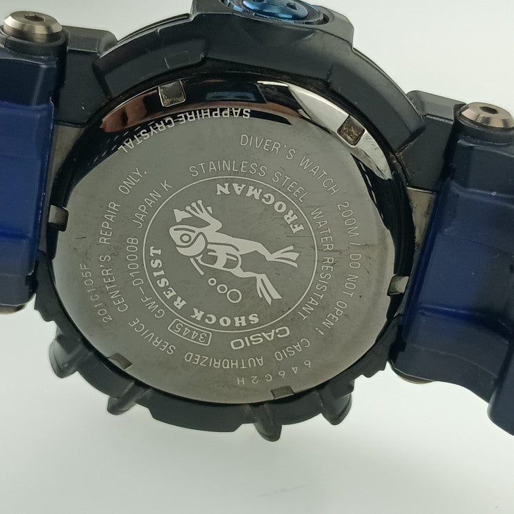 CASIO カシオ 時計 G-SHOCK MASTER OF G - SEA フロッグマン GWF-D1000B-1JF デジタル文字盤 SS ラバー メンズ 美品