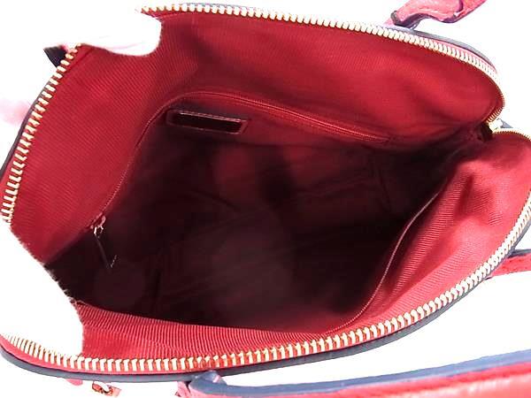 FURLA フルラ ハンドバッグ パイパー レッド レザー レディース ゴールド金具 新品未使用展示品