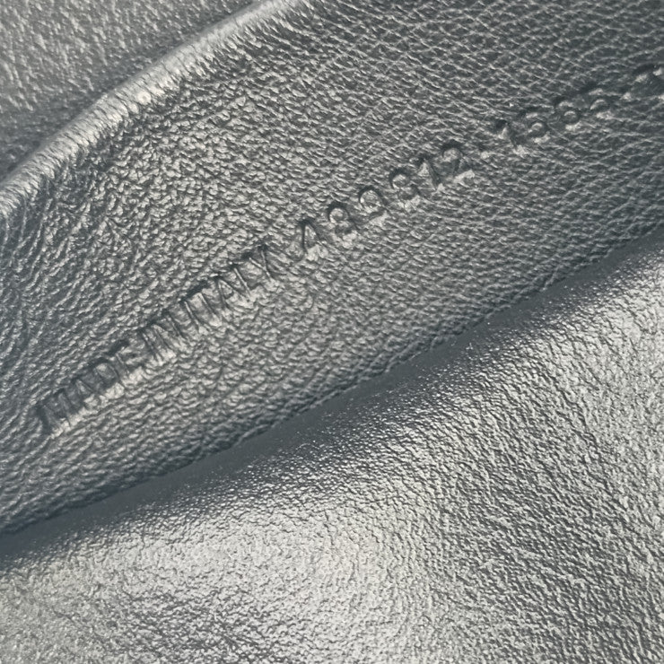 超美品 BALENCIAGA バレンシアガ ショルダーバッグ エブリデイ カメラバッグ S 489812 グレー シルバー金具 カーフスキン ユニセックス