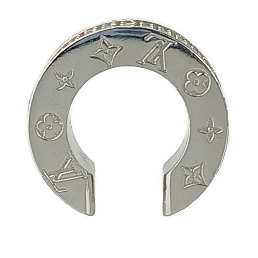 LOUIS VUITTON ルイ ヴィトン イヤリング イヤーカフ LVライト M01415 シルバー メタル ラインストーン メンズ モノグラム