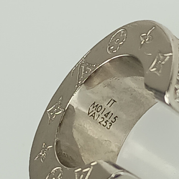 LOUIS VUITTON ルイ ヴィトン イヤリング イヤーカフ LVライト M01415 シルバー メタル ラインストーン メンズ モノグラム