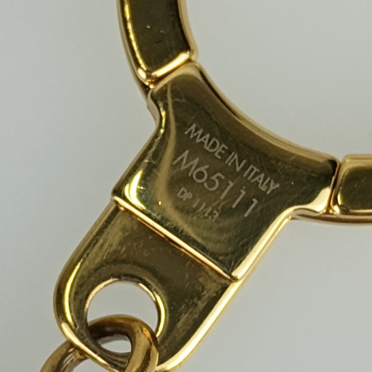 LOUIS VUITTON ルイ ヴィトン キーホルダー バッグチャーム・チェーン フルール ドゥ モノグラム M65111 ゴールド メタル ユニセックス