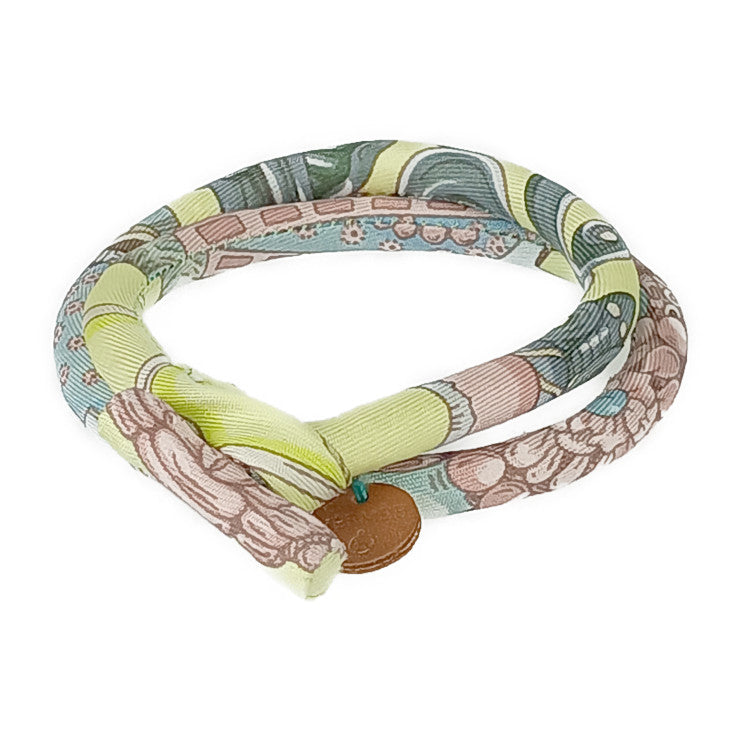 美品 HERMES エルメス ネックレス プティアッシュ ブリッド ドゥ ソワ - マルチカラー シルク レディース チョーカー ブレスレット