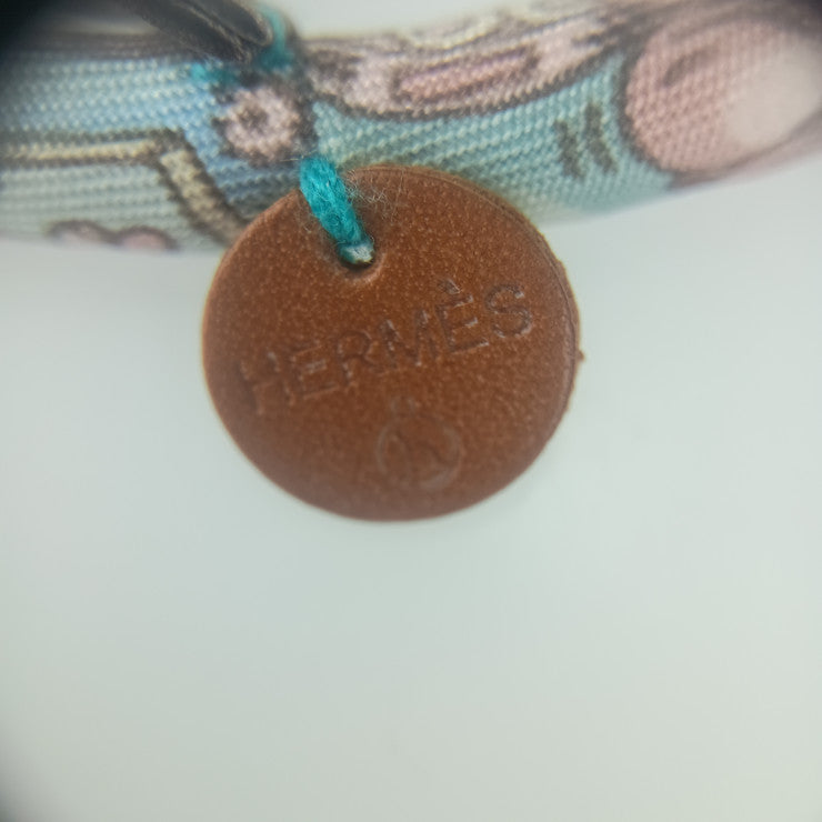 美品 HERMES エルメス ネックレス プティアッシュ ブリッド ドゥ ソワ - マルチカラー シルク レディース チョーカー ブレスレット