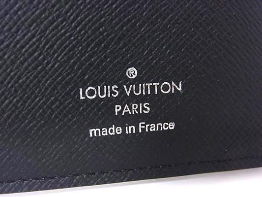 LOUIS VUITTON ルイヴィトン 財布 ポルトフォイユ ロン M33402 アルドワーズ(ブラック系) タイガ メンズ 美品