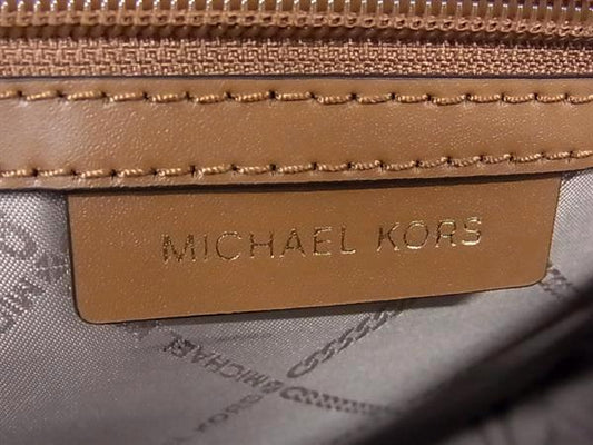 MICHAEL KORS マイケルコース リュック MK柄 アイボリー系 PVC レザー レディース ゴールド金具 超美品