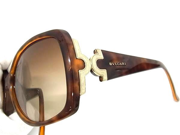 BVLGARI ブルガリ サングラス 8078 ブラウン ブラウングラデーション プラスチック ユニセックス べっ甲調