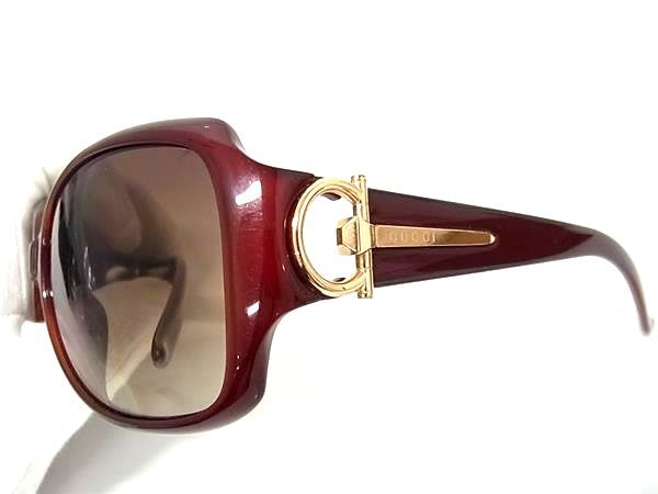 GUCCI グッチ サングラス GG 3115/F/S ボルドー系 ブラウングラデーション プラスチック ユニセックス ピンクゴールド金具